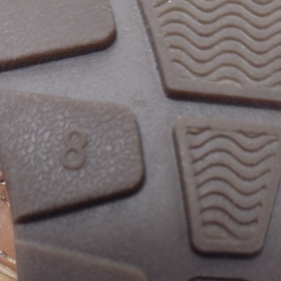 Predictions Brown Leather Sandals with Adjustable Straps - Picture 7 of 7